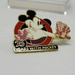 75 Years With Mickey 2003 Disney Collectors Trading Lapel/Hat Pin